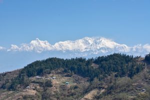 Erster Panoramablick zum Kanchenjunga