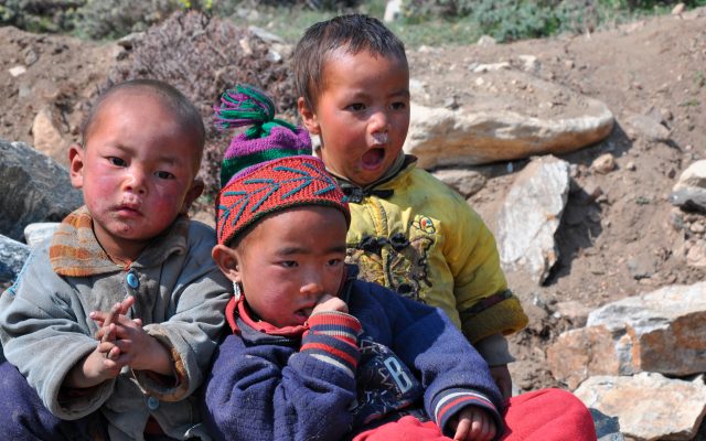 Kinder in Westnepal